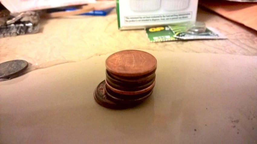 stack of rare pennies