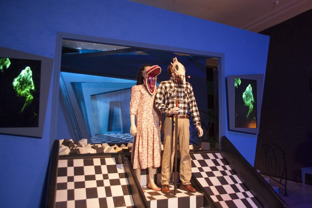 Beetlejuice Quotes Lead - installation Special Preview of 'I Like Scary Movies' an Interactive Art Installation by Maximillian at The Desmond on April 02, 2019