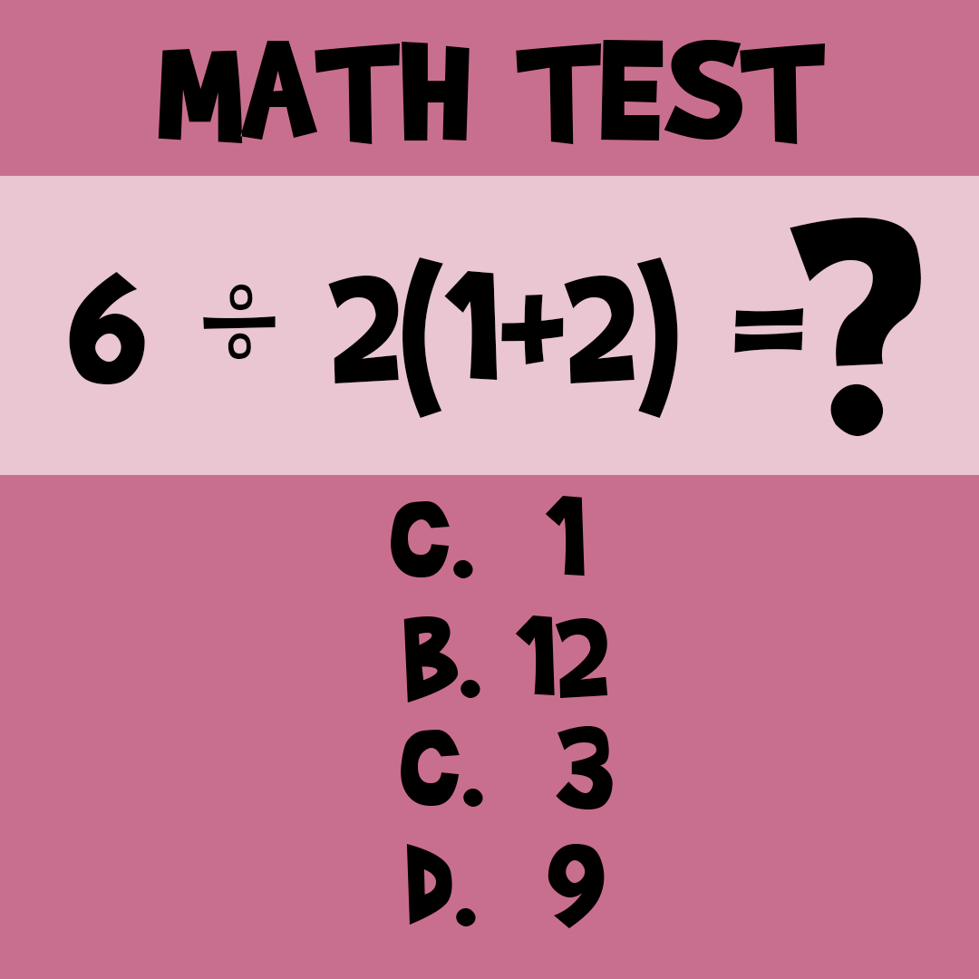 What's the Answer to this SIMPLE Math Problem? DoYouRemember?