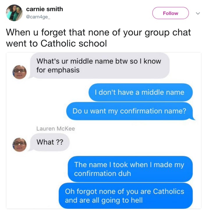 confirmation name