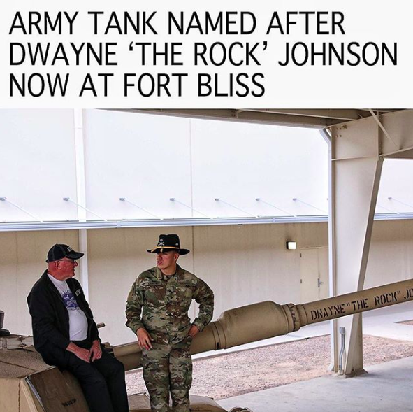 army tank named after dwayne johnson
