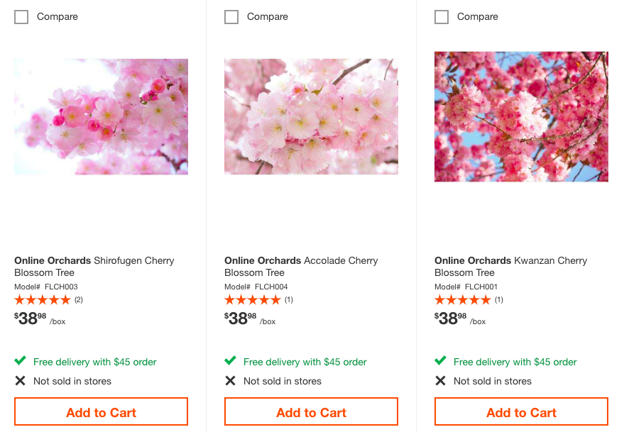 cherry blossom tree online