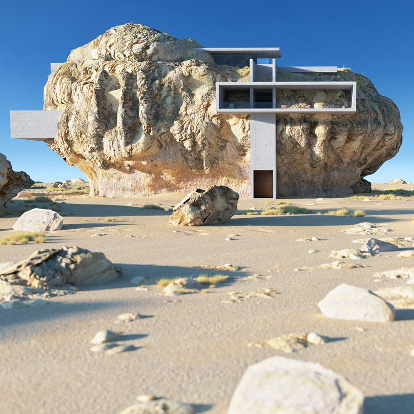 house inside rock 