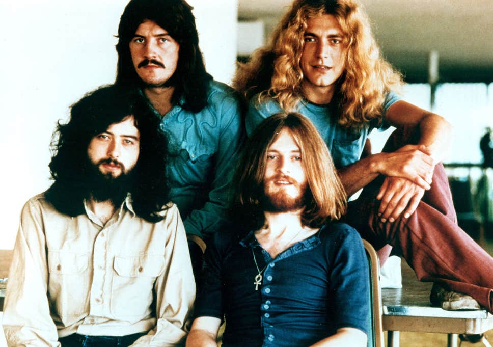 Led Zeppelin in the early 1970s