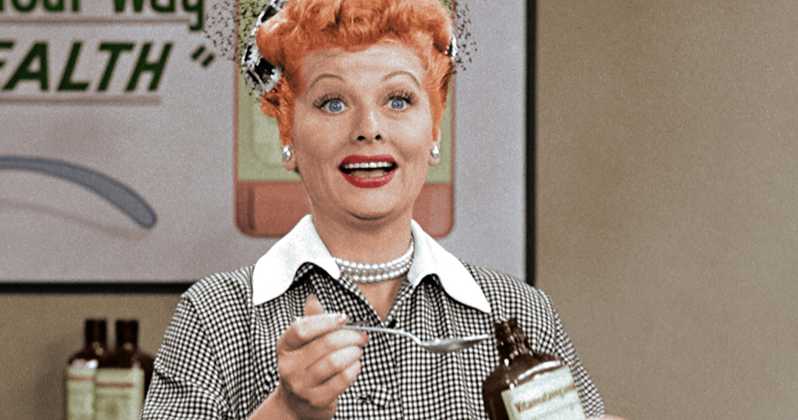 Lucille Ball in I Love Lucy (colorized) 
