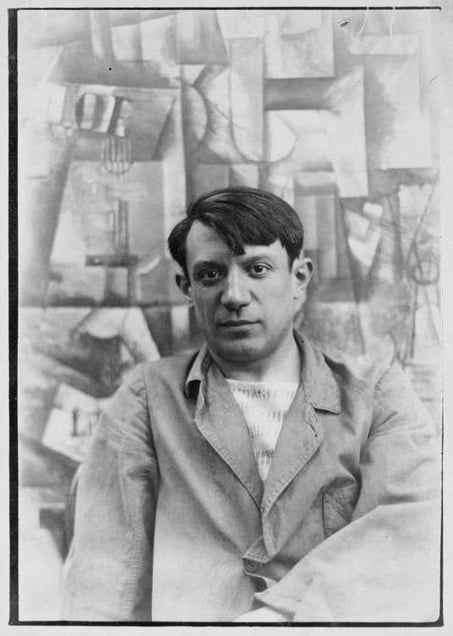 Pablo Picasso himself in 1912 