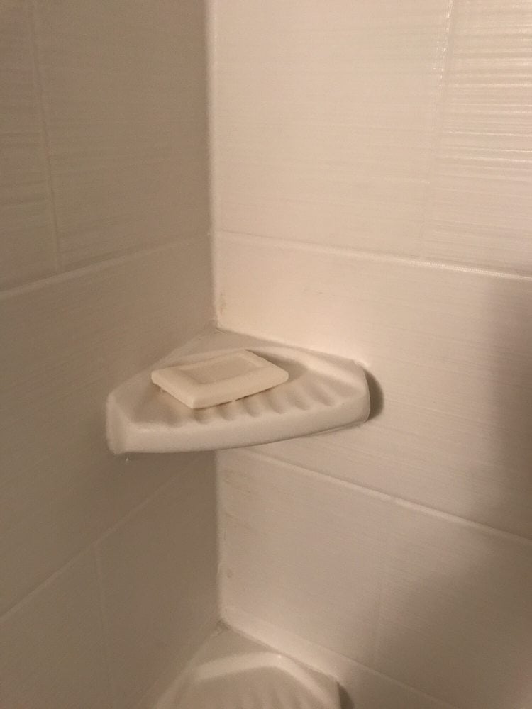 bar of soap in a shower