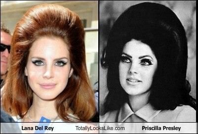 Lana Del Rey and Priscilla Presley look alike