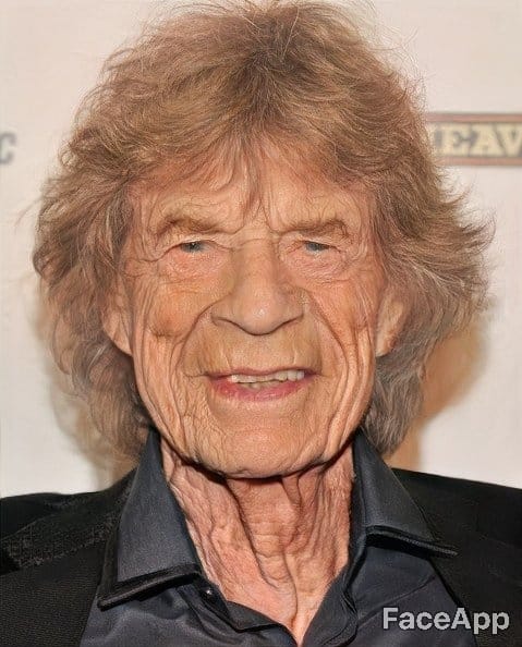 mick jagger faceapp