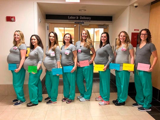 9 nurses pregnant at the same time