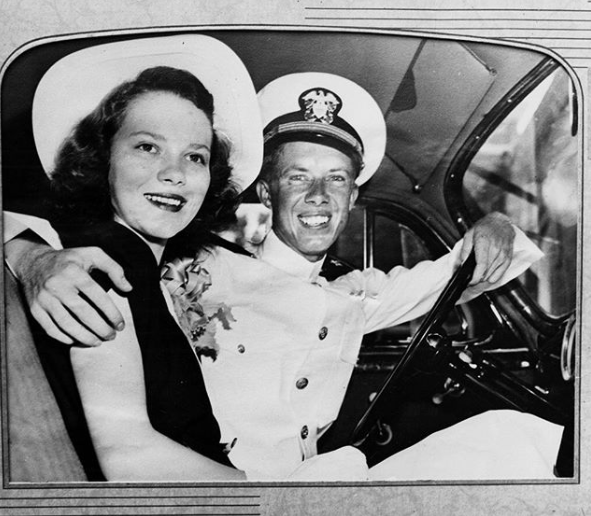A young Jimmy and Rosalynn Carter