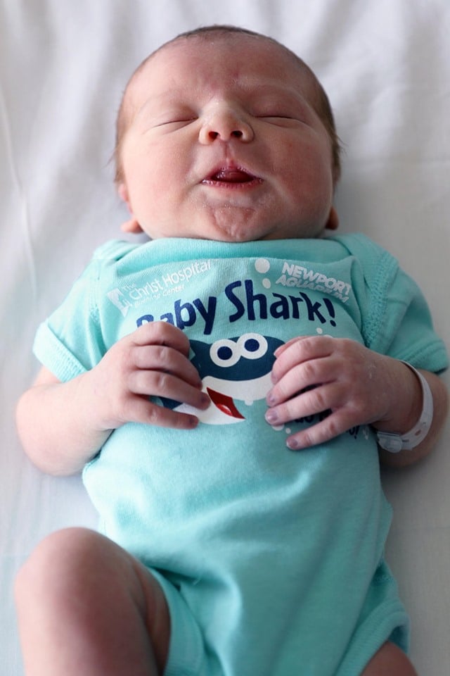 full baby shark onesie 
