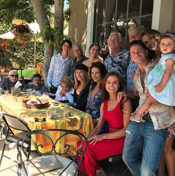 Douglas family lunch in Beverly Hills
