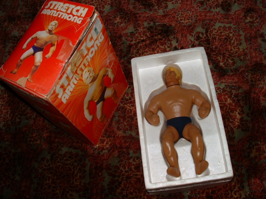 The amazing Stretch Armstrong toy. 