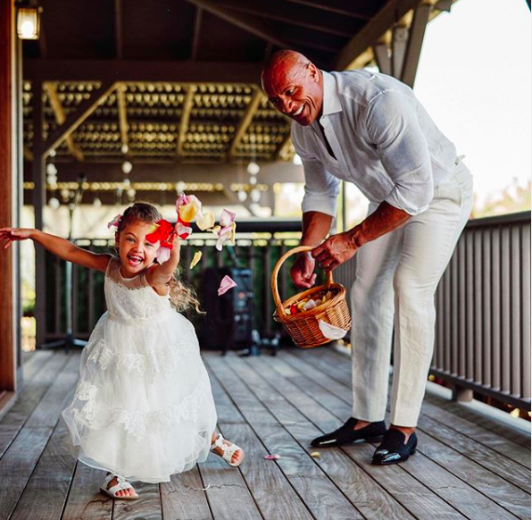 Dwayne Johnson Melts Hearts At Tea Party With His Daughter