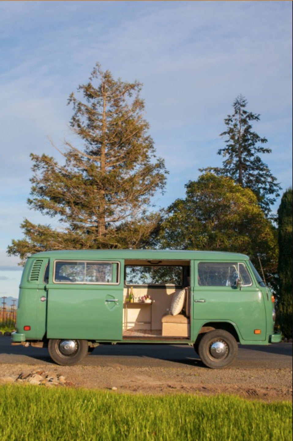 vintage volkswagen bus winery tour california airbnb
