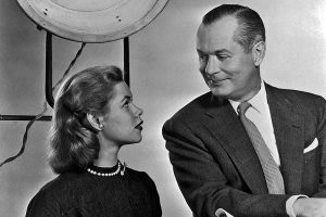 Elizabeth Montgomery and her father, Robert Montgomery