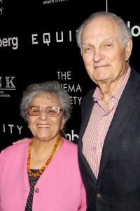 Alda is a very proud husband and father