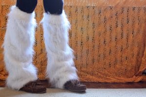 Leg warmers could be worn by anyone looking for help against a chill