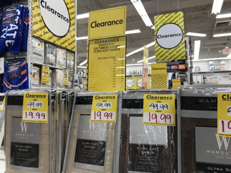 bed bath and beyond clearance sale