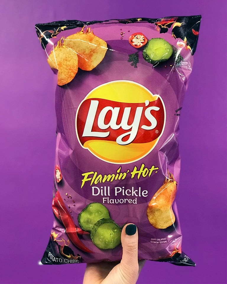 lays flamin hot dill pickle chips