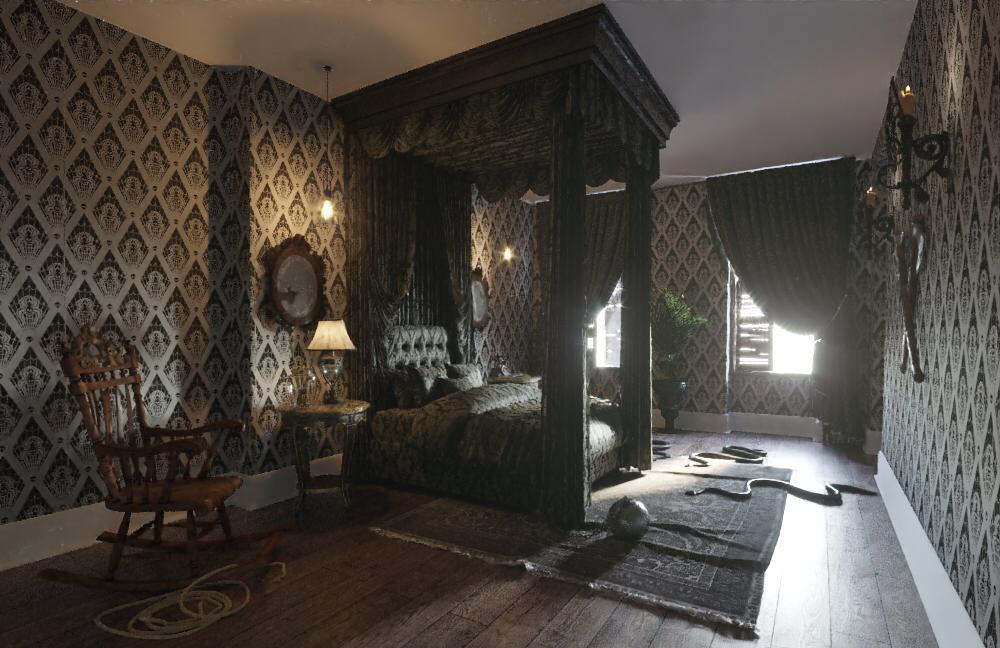 master bedroom addams family 