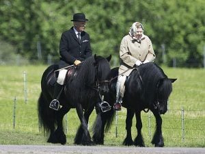 Queen Elizabeth can be seen riding horses across the years, even at 93