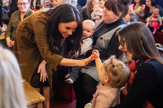 prince harry meghan markle visit military families