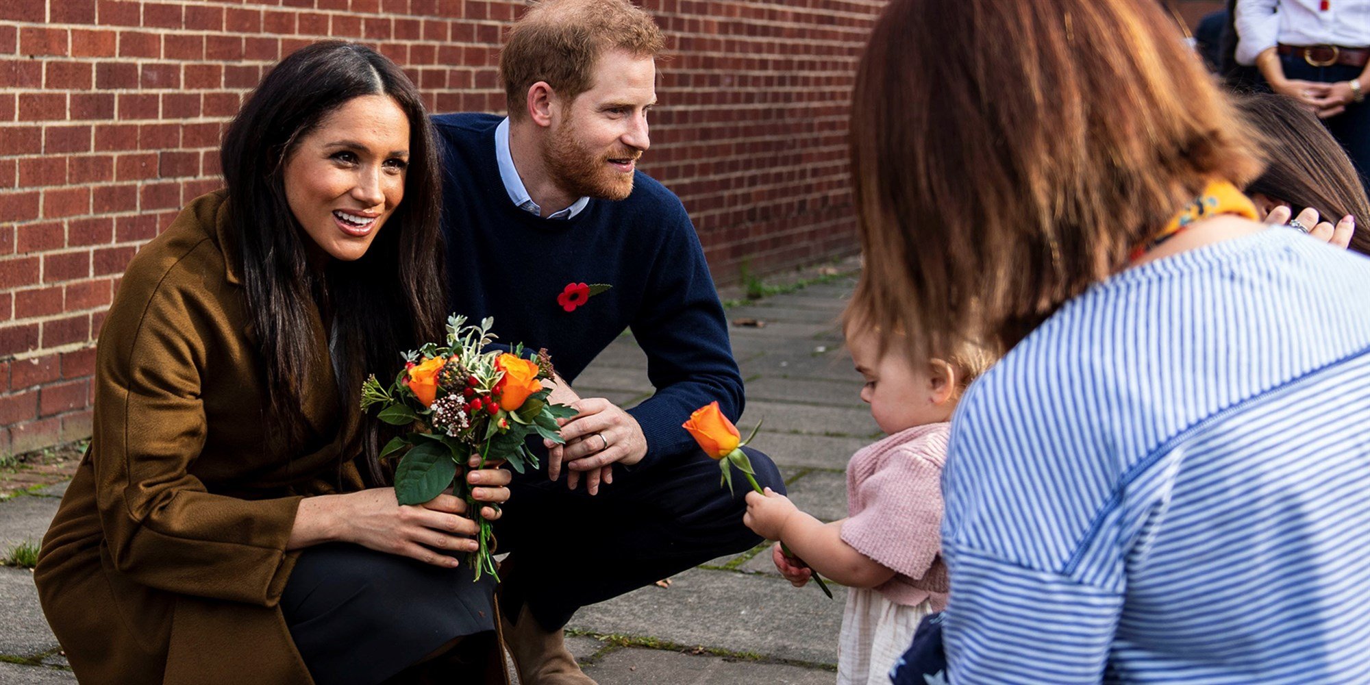 prince harry and meghan markle visit military families