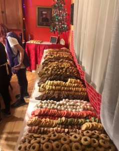 In total, they baked nearly 4,000 cookies