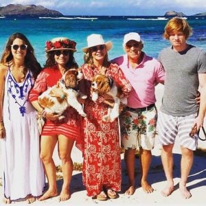 Jimmy Buffett, his wife, and children