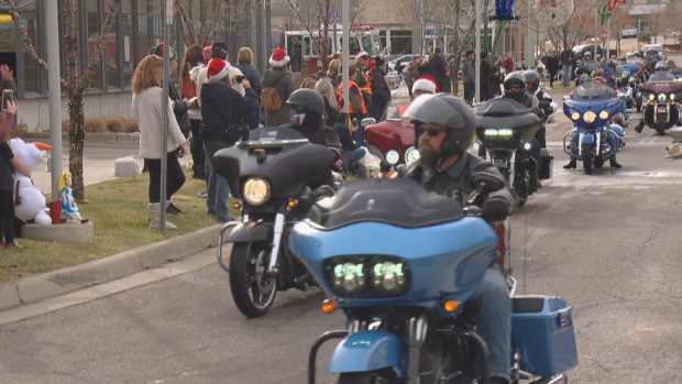 bikers donate toys to children's hospital