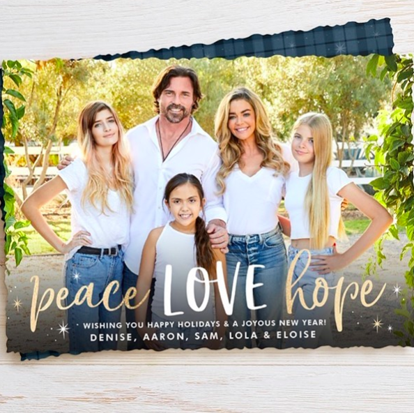 denise richards and charlie sheen's daughters look all grown up in christmas card photo