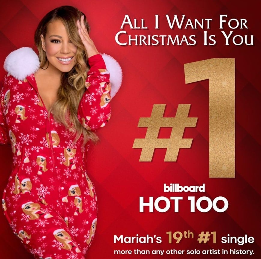 mariah carey all i want for christmas is you billboard hot 100