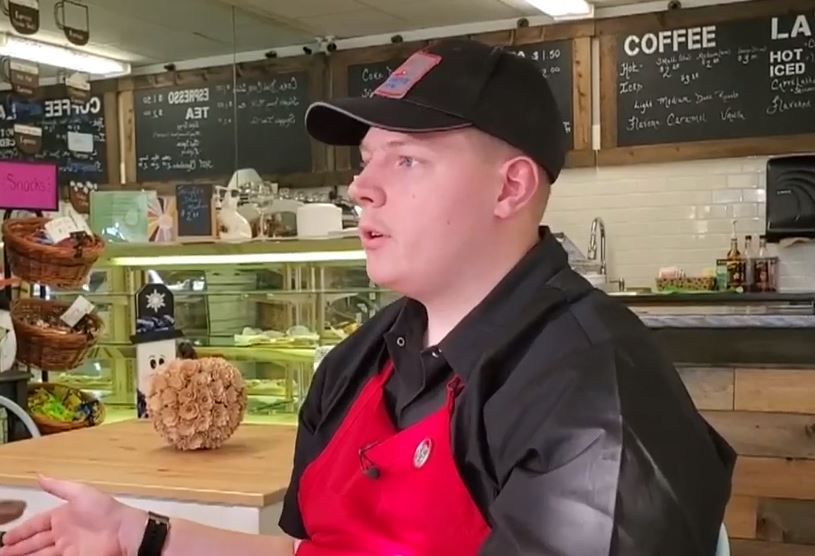 man with autism opens his own coffee shop