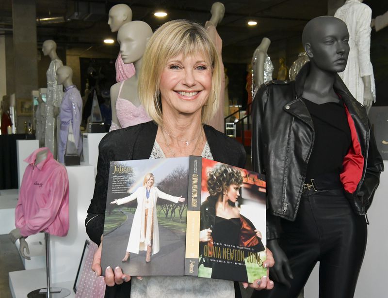 'grease' jacket regifted to olivia newton-john after auction