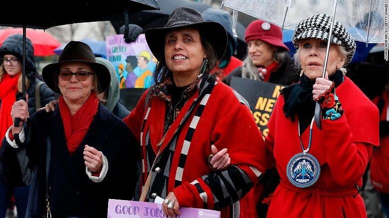sally field and jane fonda climate protest 