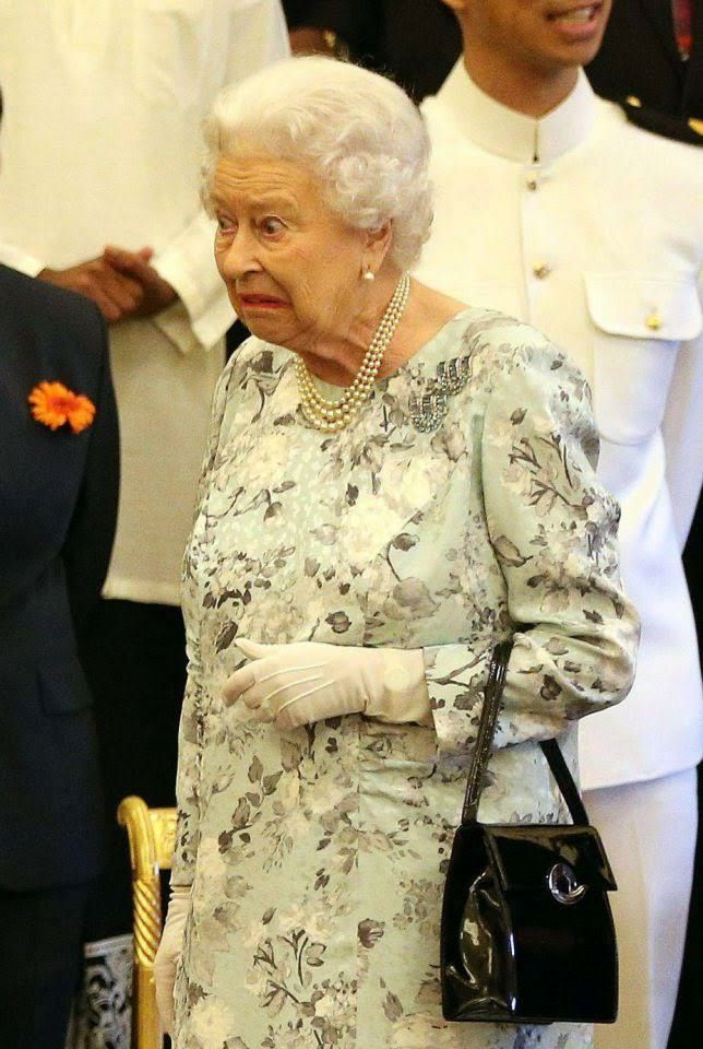 queen elizabeth funny face