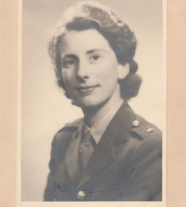 Anne Robson served in the women's branch of the British army and utilized her skill as a physiotherapy teacher