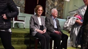 Rosalyn and Jimmy Carter returned to his hometown church as soon as the former president felt well enough to safely do so