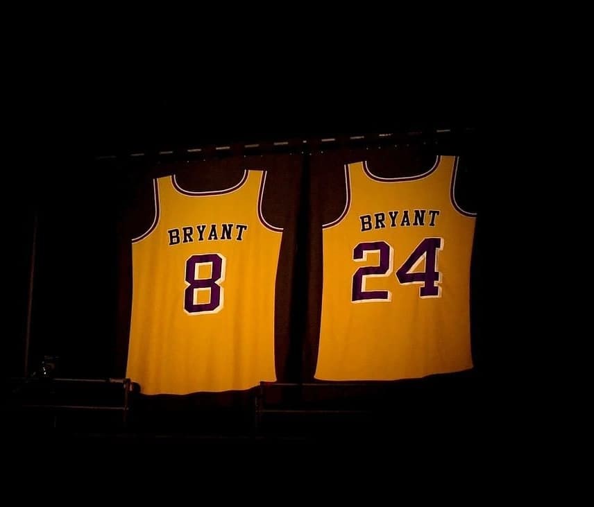 kobe retired jerseys