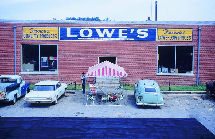 What Lowe's Looked Like When It First Opened In 1921