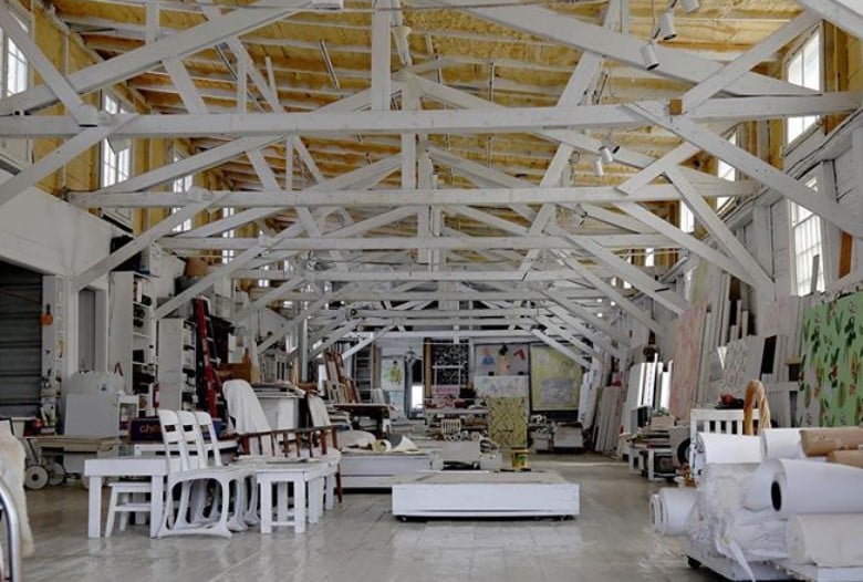 mattress factory turned home and art studio 