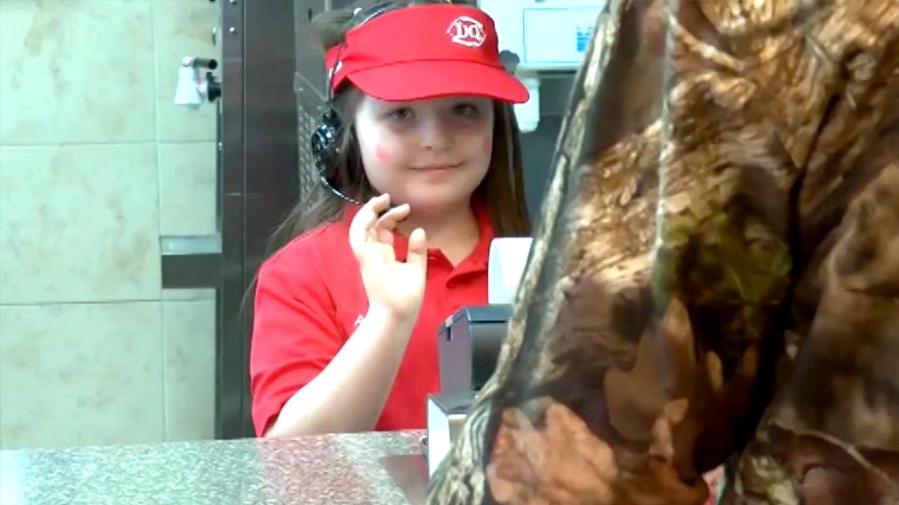 allie itson with rare brain disease becomes dairy queen manager