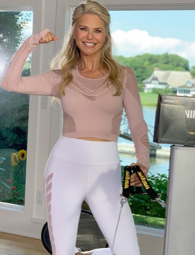 christie brinkley working out 