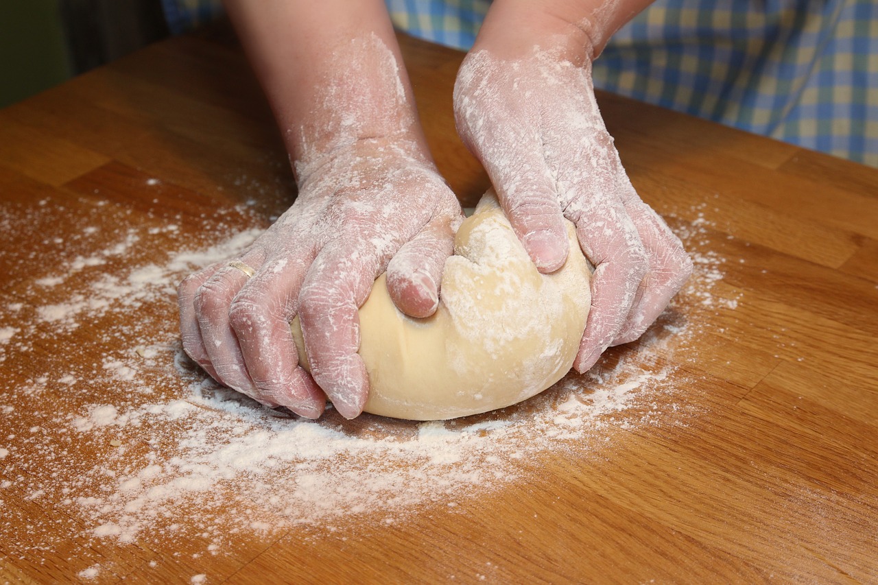 kneading dough 