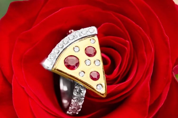 pizza engagement ring dominos australia 