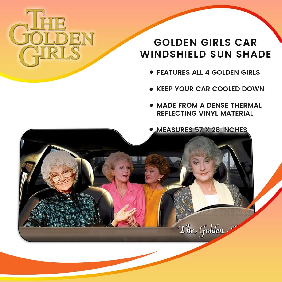 the golden girls windshield sun shade details 