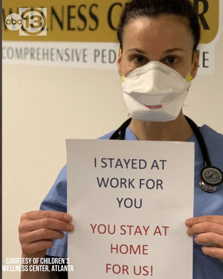 nurse message coronavirus pandemic 