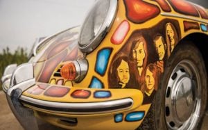 The car featured a lot of symbolic paintings, including Joplin's astrological sign and portraits of the band members